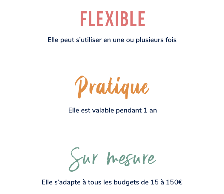 Flexible, pratique, sur mesure